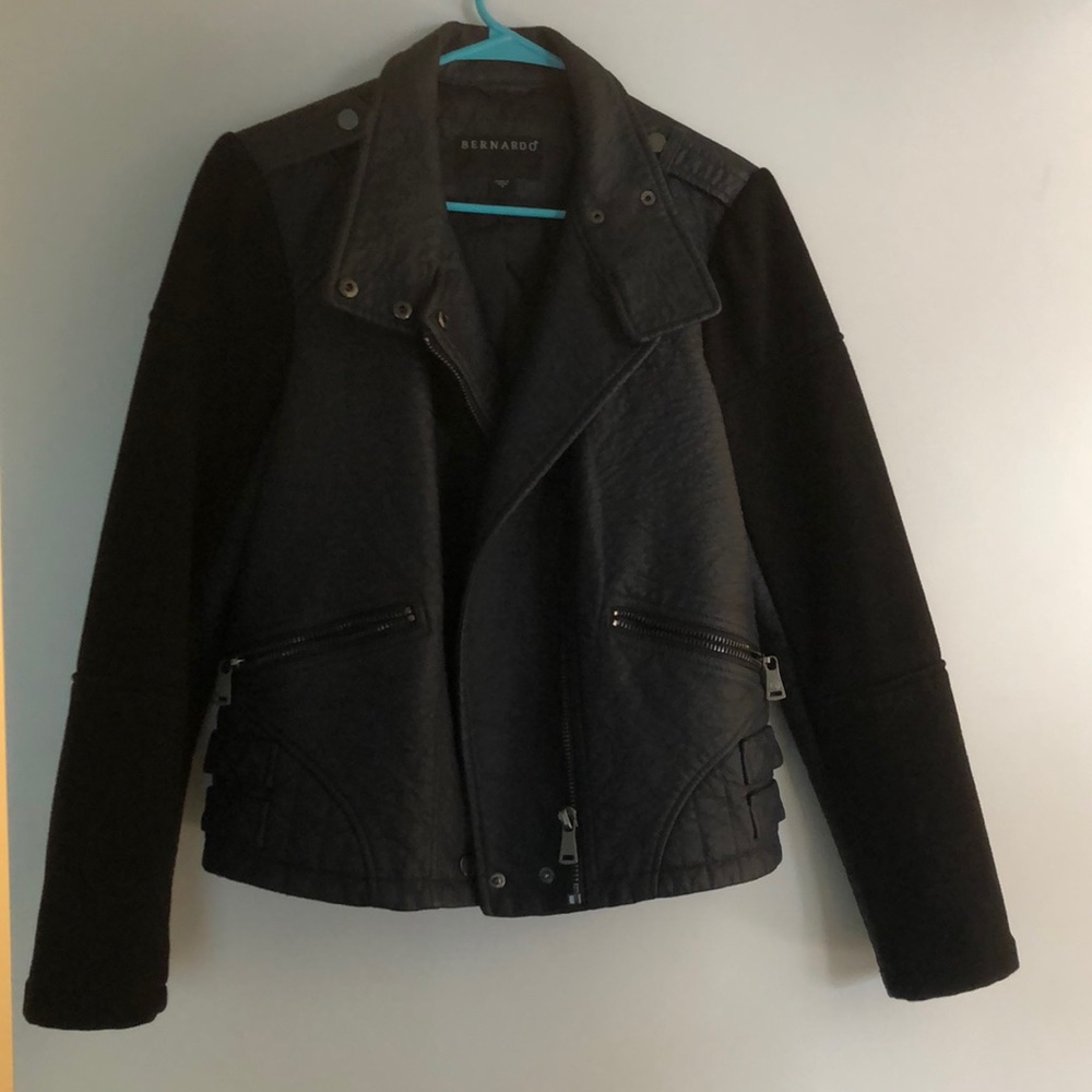 Navy and Black Bernardo Jacket